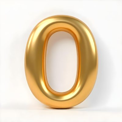 A Golden Letter O Shiny And Reflective Casting Soft Shadows On A White Background Simple And Elegant Design Smooth Surface Rounded Edges Luxurious Appearance 26 Af7a