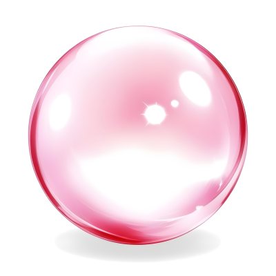 A Pink Crystal Ball With Light Reflections Smooth Surface Vibrant Colors Isolated On A White Background Creating A Visually Appealing And Magical Aesthetic 4 Cf10