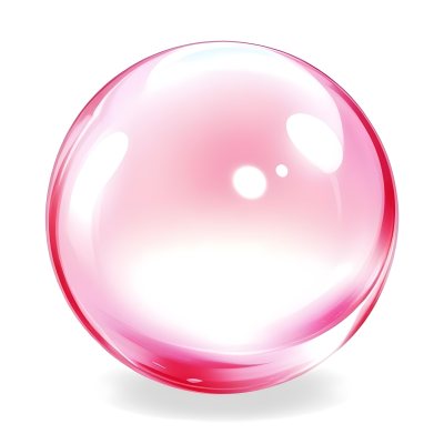 A Pink Crystal Ball With Light Reflections Smooth Surface Vibrant Colors Isolated On A White Background Creating A Visually Appealing And Magical Aesthetic 5 A1f9