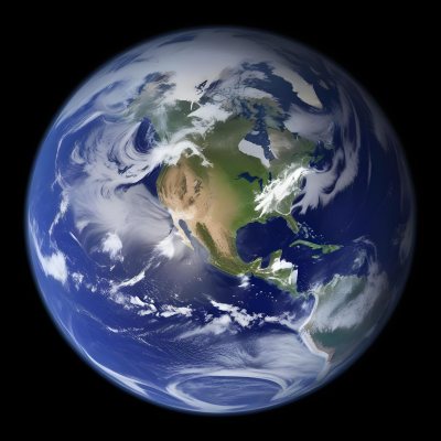 Planet Earth With Visible Continents Oceans And Cloud Formations Showcasing North America Prominently Set Against A Dark Space Background 14 0928