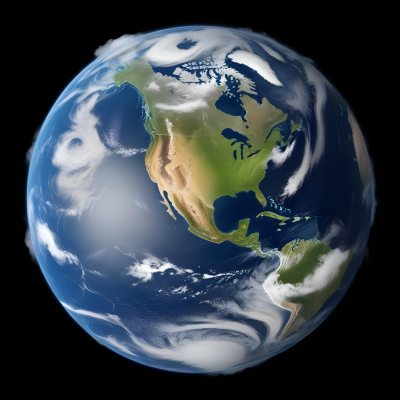 Planet Earth With Visible Continents Oceans And Cloud Formations Showcasing North America Prominently Set Against A Dark Space Background 30 A15a