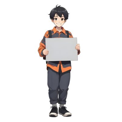 Colorful Flat Illustration Classical Animes A Caucasian Boy Around