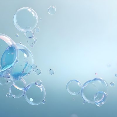 3d Model Bubbles With Molecules Inside Light Blue Background With Blurred Lights And Abstract Shapes Figure Octane Render Volumetric Highly Detailed Videogame Aesthetic 29 9b91