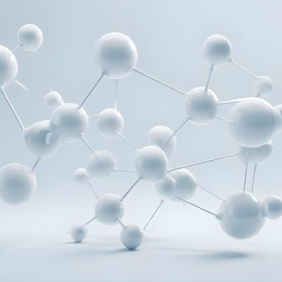 3d Model White Spheres Connected By Thin Rods Forming A Molecular Structure Soft Lighting Clean And Minimalist Design Scientific Visualization Abstract Representation Light Blue Background Figure Octane Render 11 63fb