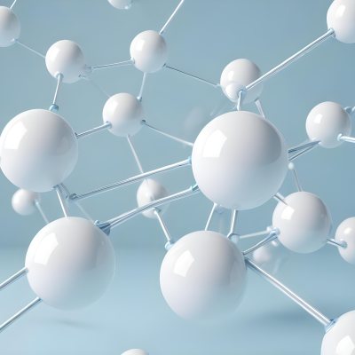 3d Model White Spheres Connected By Thin Rods Forming A Molecular Structure Soft Lighting Clean And Minimalist Design Scientific Visualization Abstract Representation Light Blue Background Figure Octane Render 15 3562