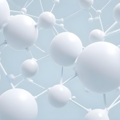 3d Model White Spheres Connected By Thin Rods Forming A Molecular Structure Soft Lighting Clean And Minimalist Design Scientific Visualization Abstract Representation Light Blue Background Figure Octane Render 27 A8eb