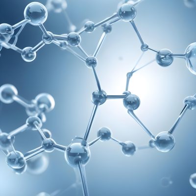 Molecular Structure With An Abstract Scientific Background Featuring Interconnected Molecules In Blue Tones 3 9ba7