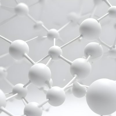 White Molecular Structure With Interconnected Spheres Minimalist Design Clean And Bright Aesthetic Scientific Visualization Abstract Representation Soft Lighting And A Blurred Background 5 4647