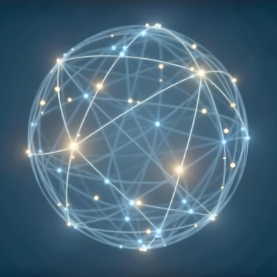 A Glowing Sphere With A Network Of Interconnected Lines And Dots Creating A Futuristic And Technological Aesthetic On A Dark Blue Background 22 B2f0