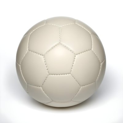 White Soccer Ball With Black Seams On A White Background Studio Shot High Resolution Perfect Lighting No Shadows 10 1737