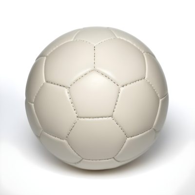 White Soccer Ball With Black Seams On A White Background Studio Shot High Resolution Perfect Lighting No Shadows 14 9641