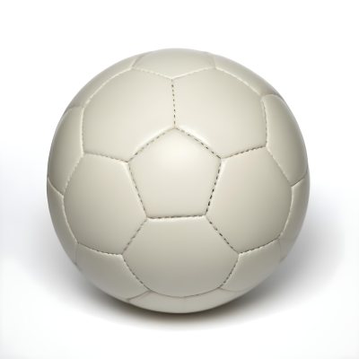 White Soccer Ball With Black Seams On A White Background Studio Shot High Resolution Perfect Lighting No Shadows 15 2552