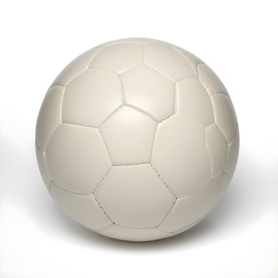 White Soccer Ball With Black Seams On A White Background Studio Shot High Resolution Perfect Lighting No Shadows 9 E0ad