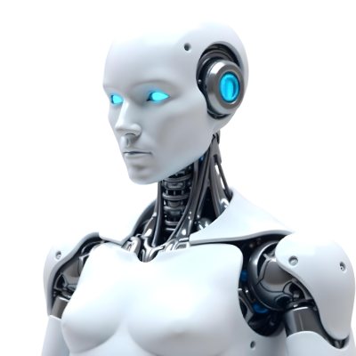 A White Humanoid Robot With Blue Eyes Metallic Details And A Sleek Design Isolated On A White Background 6 0032