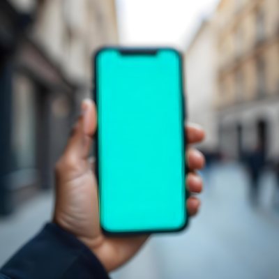 Black Man Holding A Smartphone