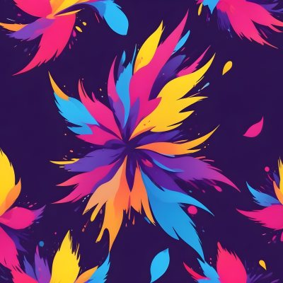 A Colorful Bird With Vibrant Feathers In Shades Of Purple Pink Orange And Yellow The Bird Has A Simple Stylized Design With Abstract Patterns And Shapes Forming Its Plumage The Background Is Plain White 73 3d4f