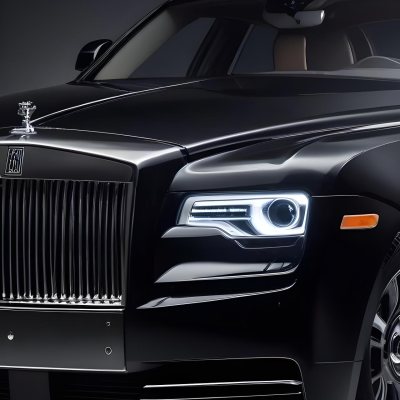 A Sleek Dark Colored Luxury Sedan