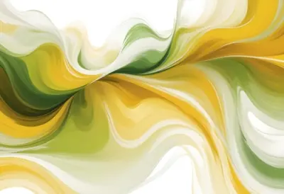Watercolor Painting Flowing Abstract Waves Of Yellow Green And White Colors Creating A Dynamic And Vibrant Composition Creative Detailed Brush Stroke Minimal Spalsh 44 7ee7